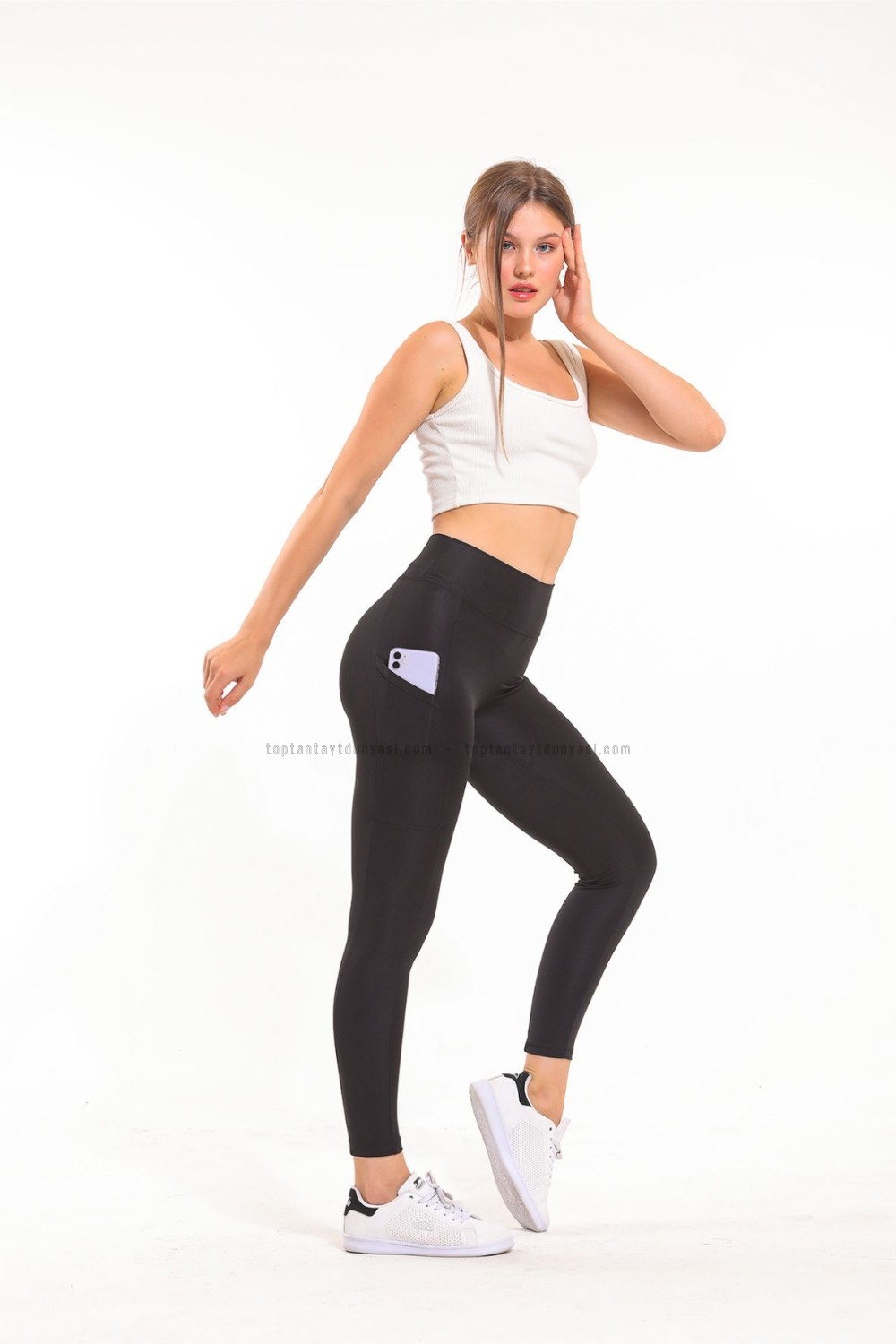 Toptan Cepli Tayt Siyah