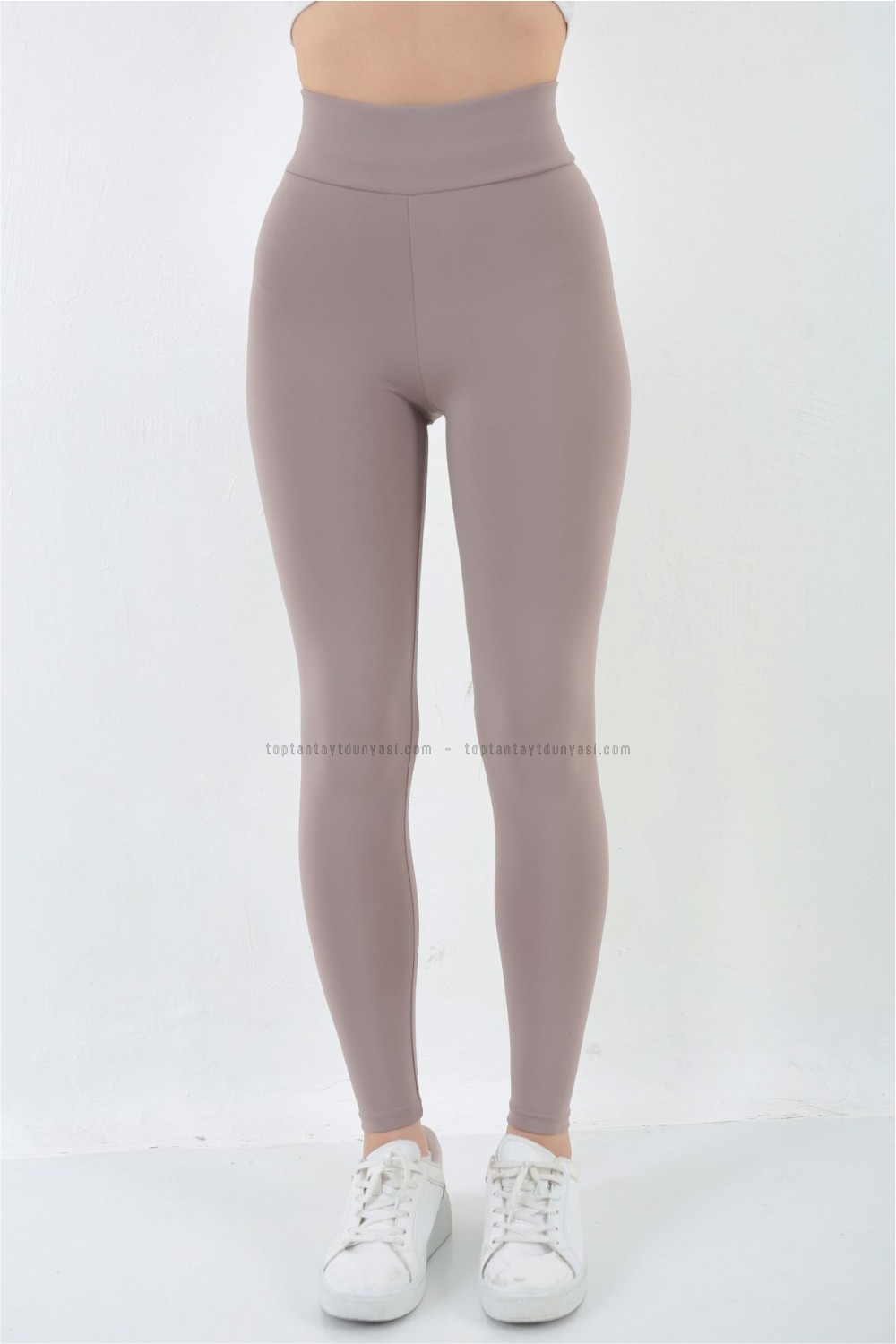 Toptan Sıkılaştırıcı Tayt Vizon