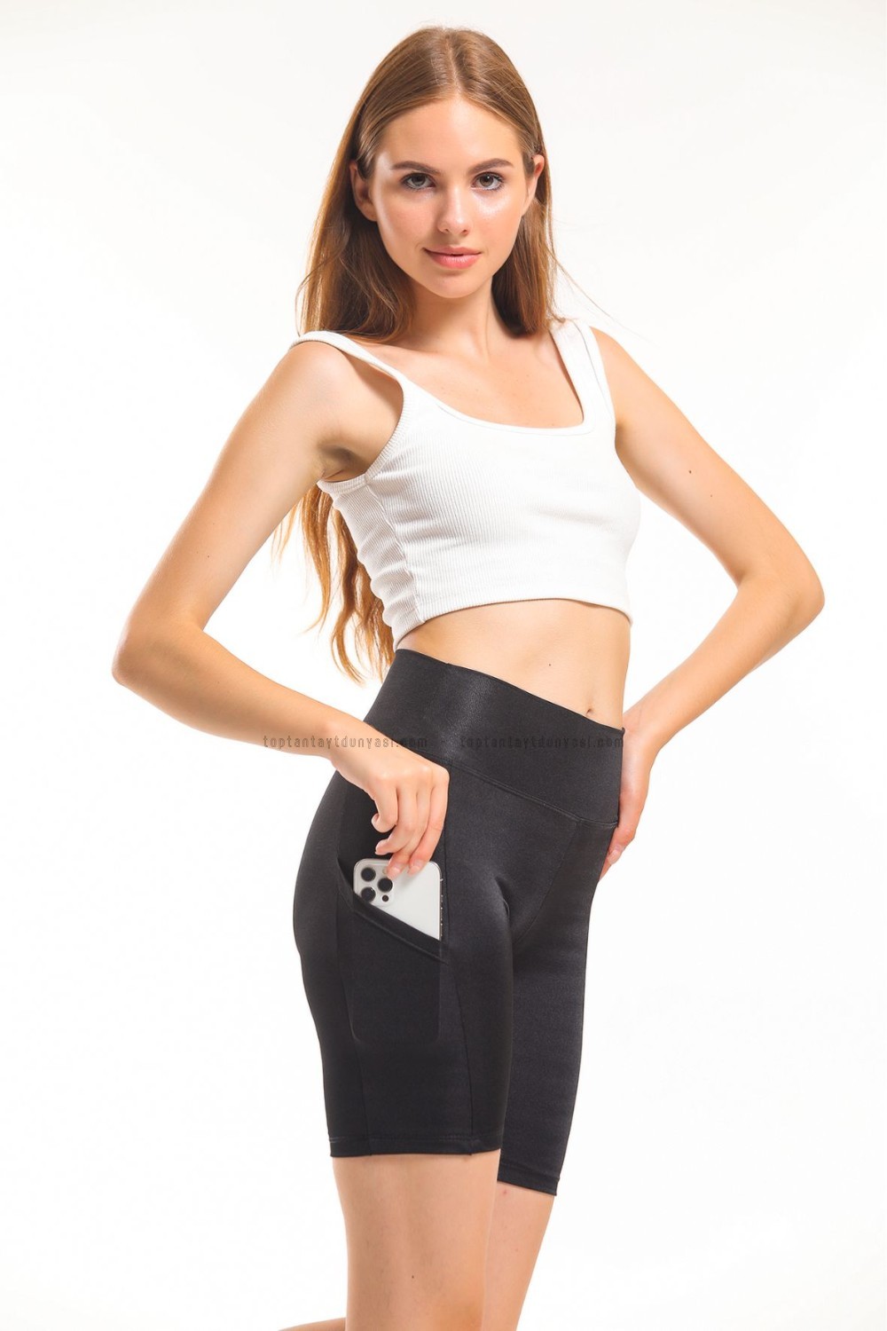 Toptan Cepli Şort Siyah