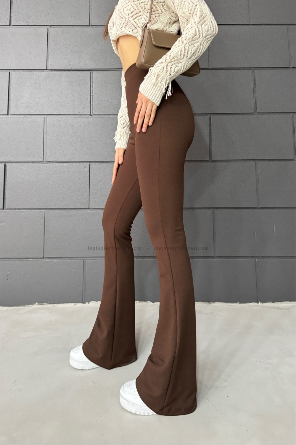 Toptan İspanyolpaça  Tayt Kahve