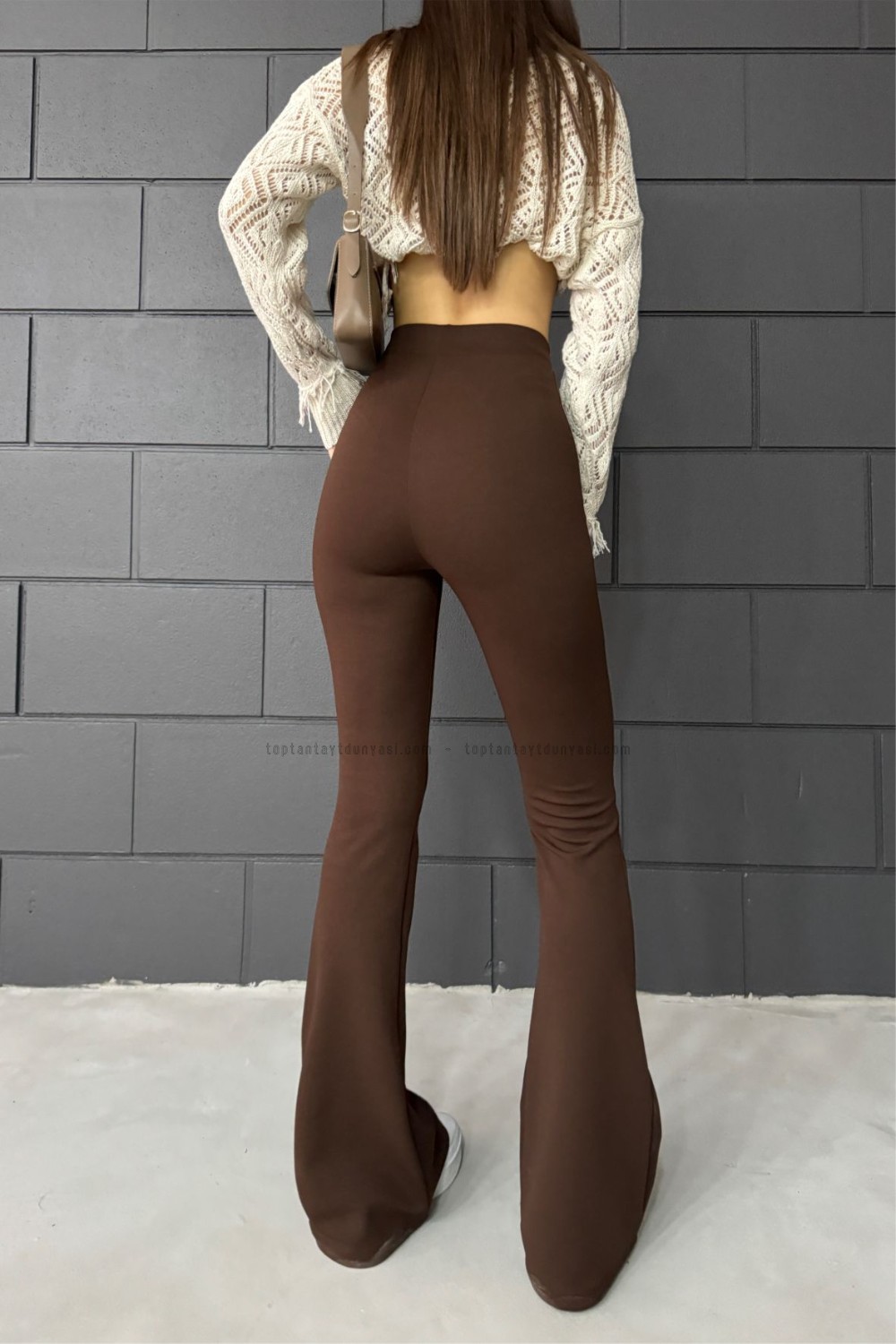 Toptan İspanyolpaça  Tayt Kahve