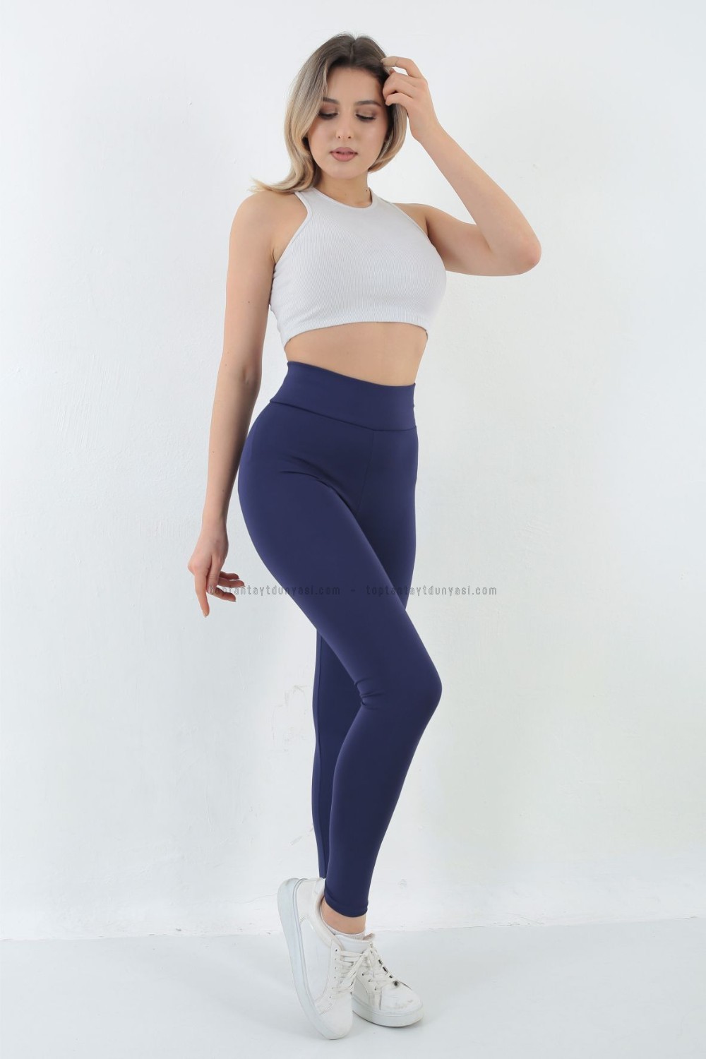 Toptan Sıkılaştırıcı Tayt Larcivert